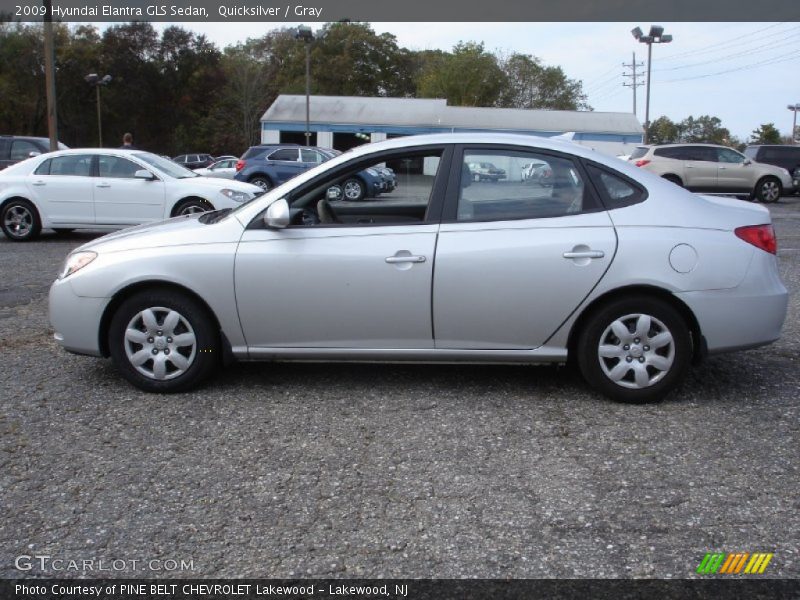Quicksilver / Gray 2009 Hyundai Elantra GLS Sedan