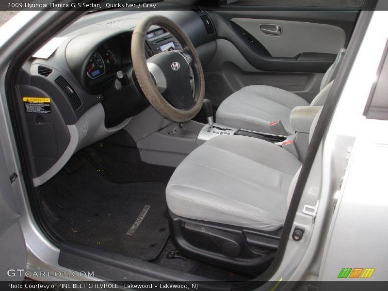 Quicksilver / Gray 2009 Hyundai Elantra GLS Sedan