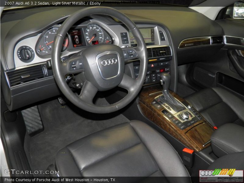 Light Silver Metallic / Ebony 2007 Audi A6 3.2 Sedan