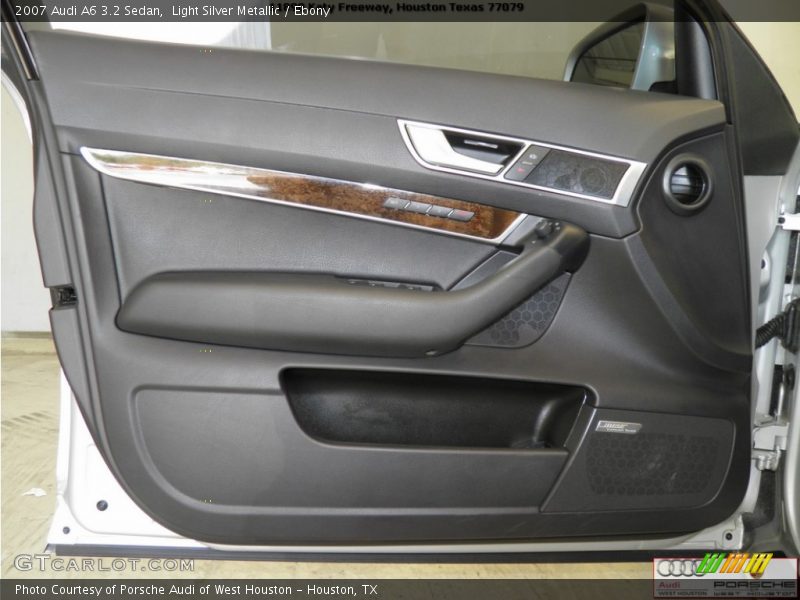 Light Silver Metallic / Ebony 2007 Audi A6 3.2 Sedan