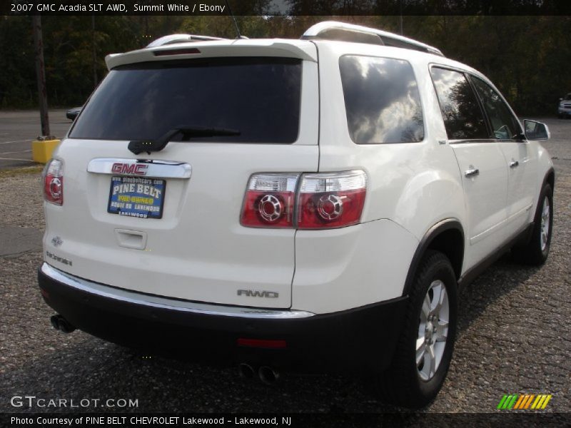 Summit White / Ebony 2007 GMC Acadia SLT AWD