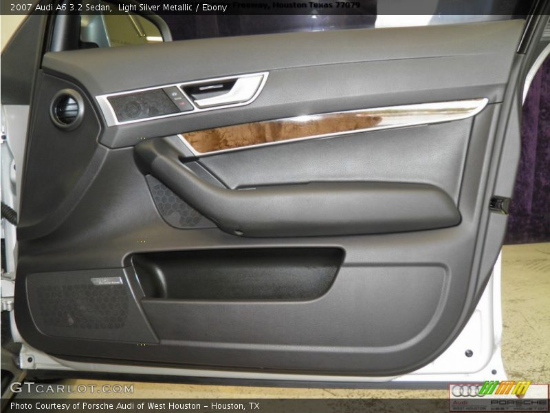 Light Silver Metallic / Ebony 2007 Audi A6 3.2 Sedan
