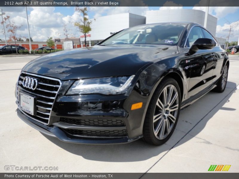 Brilliant Black / Velvet Beige 2012 Audi A7 3.0T quattro Prestige