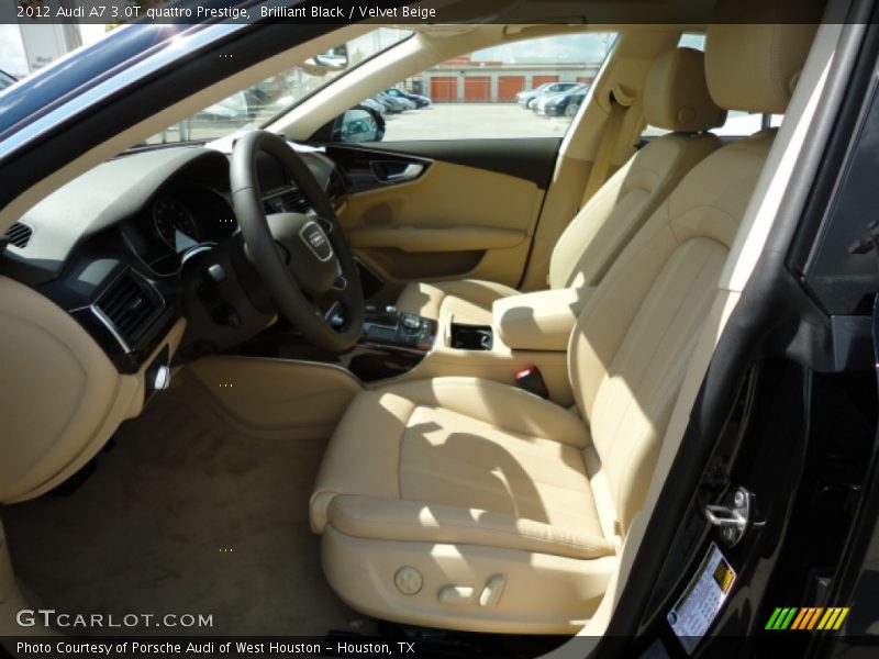  2012 A7 3.0T quattro Prestige Velvet Beige Interior
