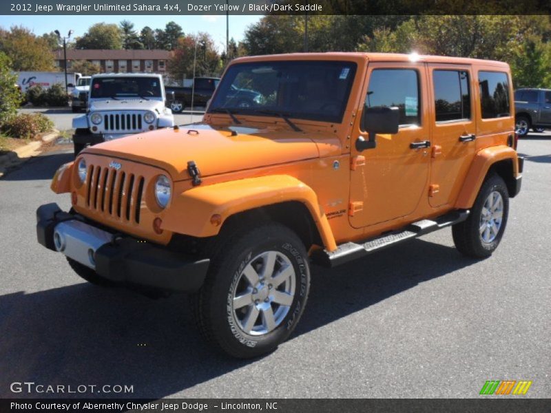 Front 3/4 View of 2012 Wrangler Unlimited Sahara 4x4