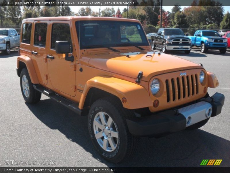 Front 3/4 View of 2012 Wrangler Unlimited Sahara 4x4