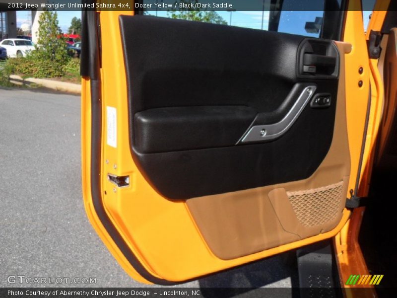 Dozer Yellow / Black/Dark Saddle 2012 Jeep Wrangler Unlimited Sahara 4x4