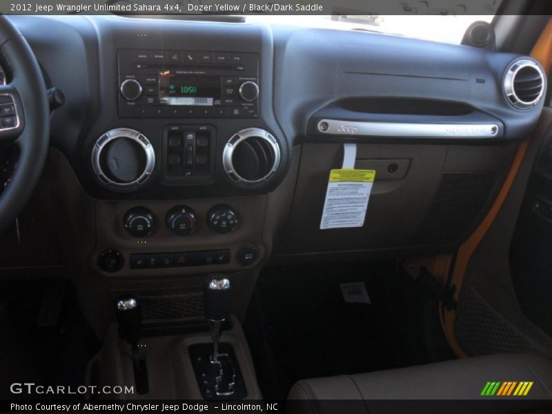 Dozer Yellow / Black/Dark Saddle 2012 Jeep Wrangler Unlimited Sahara 4x4