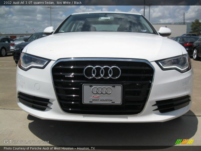 Ibis White / Black 2012 Audi A6 3.0T quattro Sedan