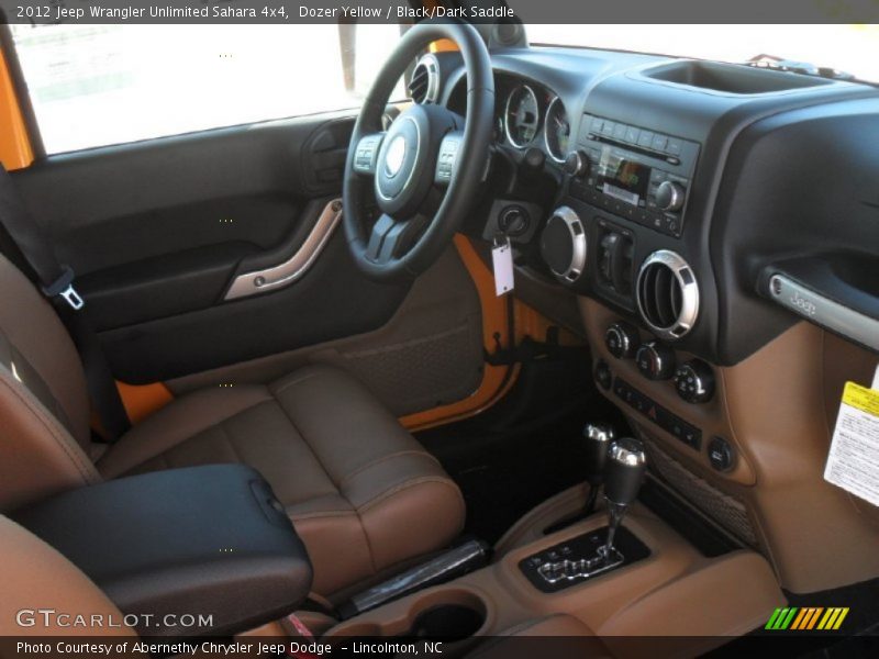 Dozer Yellow / Black/Dark Saddle 2012 Jeep Wrangler Unlimited Sahara 4x4