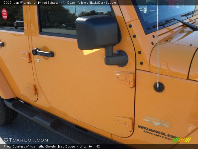Dozer Yellow / Black/Dark Saddle 2012 Jeep Wrangler Unlimited Sahara 4x4
