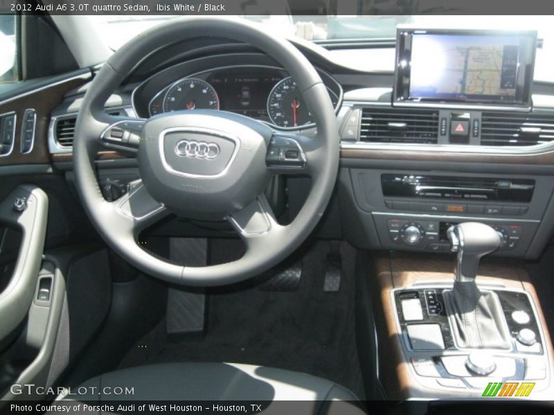 Ibis White / Black 2012 Audi A6 3.0T quattro Sedan