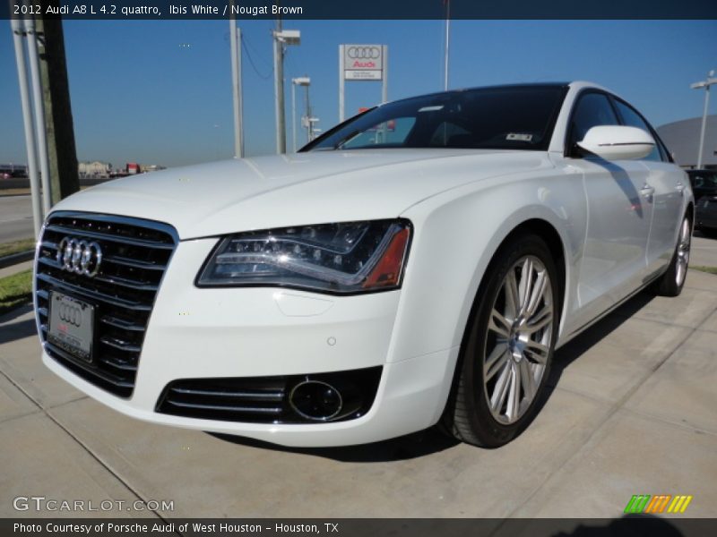 Front 3/4 View of 2012 A8 L 4.2 quattro