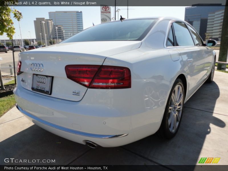 Ibis White / Nougat Brown 2012 Audi A8 L 4.2 quattro