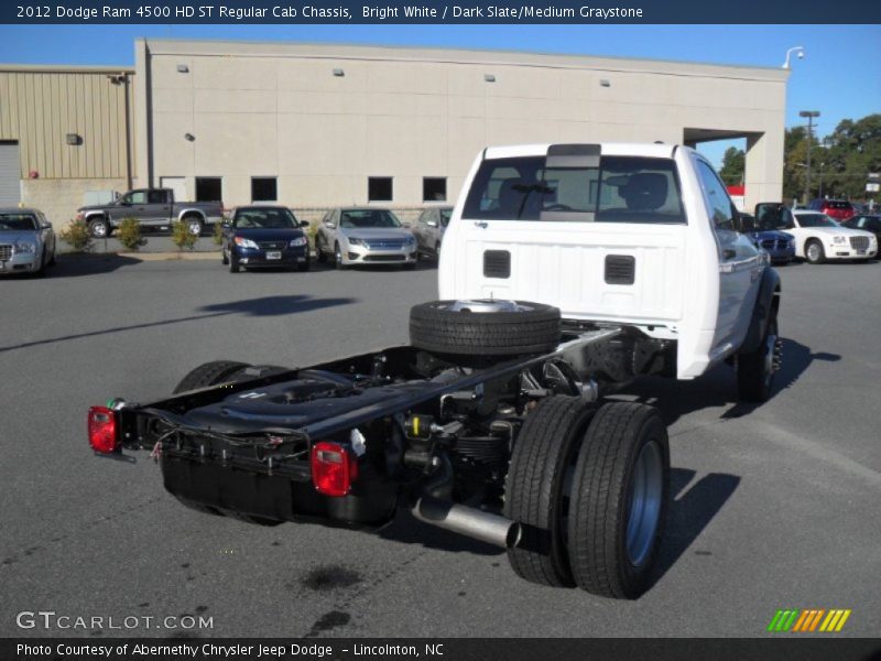 Bright White / Dark Slate/Medium Graystone 2012 Dodge Ram 4500 HD ST Regular Cab Chassis