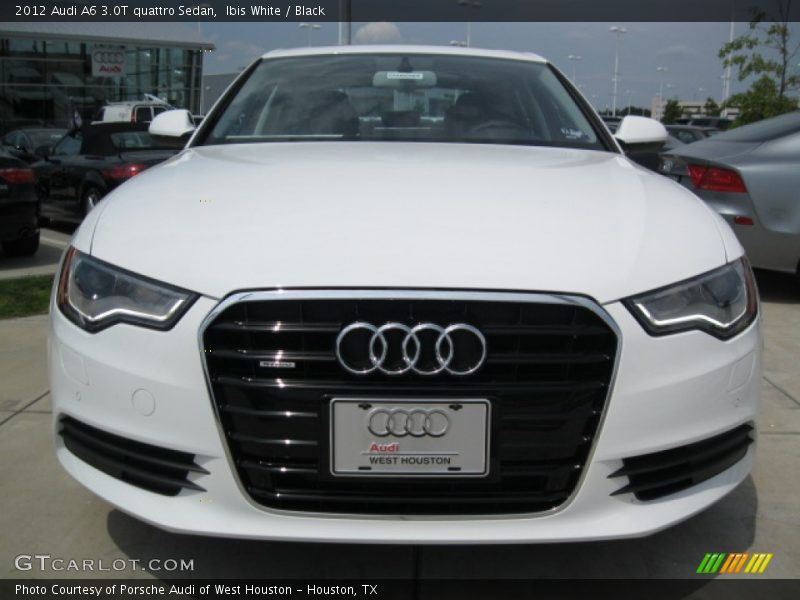 Ibis White / Black 2012 Audi A6 3.0T quattro Sedan