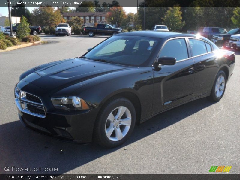 Pitch Black / Black 2012 Dodge Charger SE