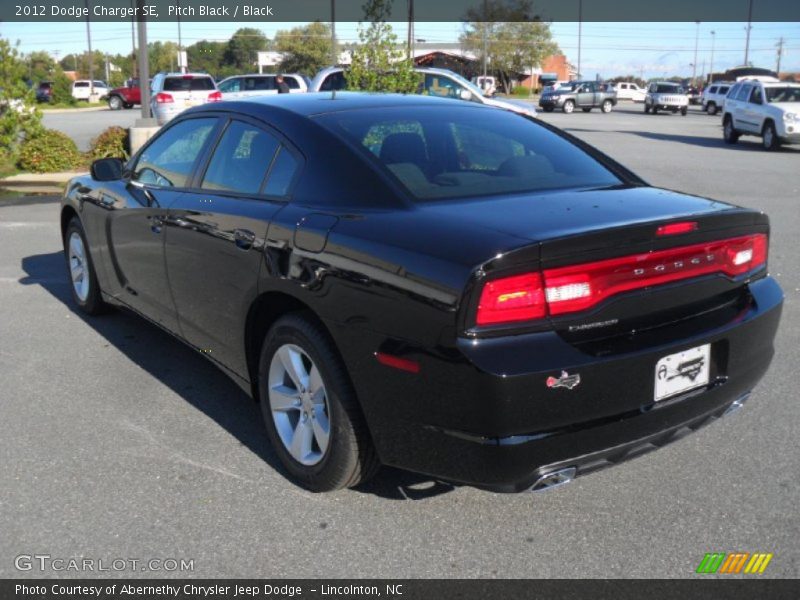 Pitch Black / Black 2012 Dodge Charger SE