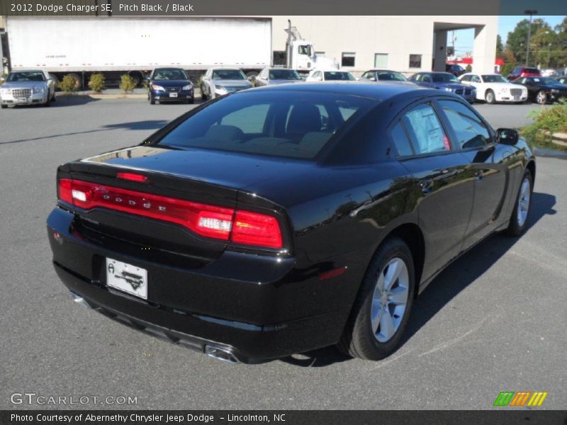 Pitch Black / Black 2012 Dodge Charger SE