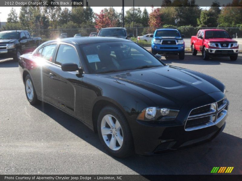 Pitch Black / Black 2012 Dodge Charger SE