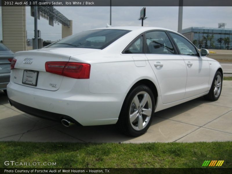 Ibis White / Black 2012 Audi A6 3.0T quattro Sedan