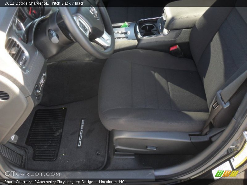 Pitch Black / Black 2012 Dodge Charger SE