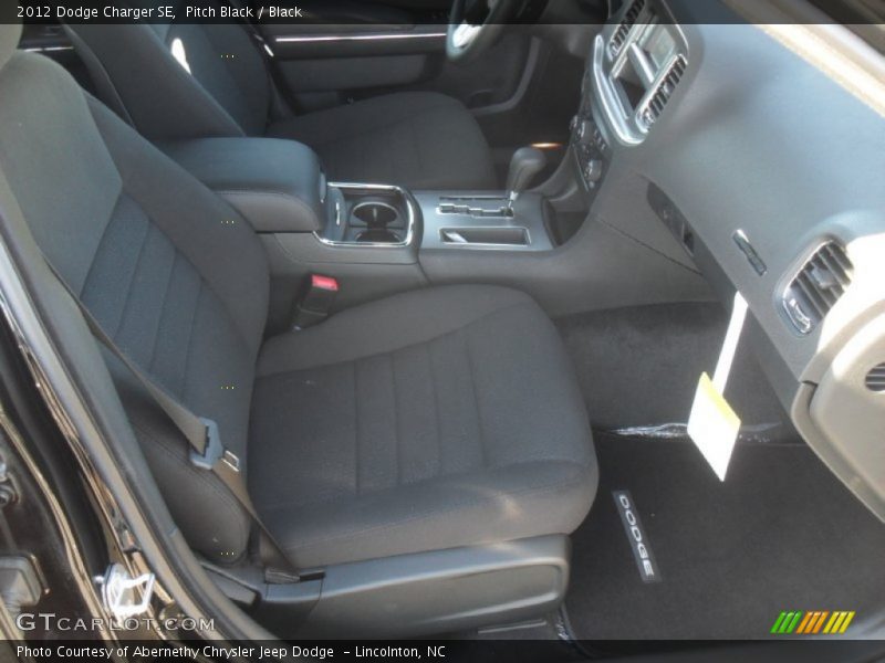 Pitch Black / Black 2012 Dodge Charger SE