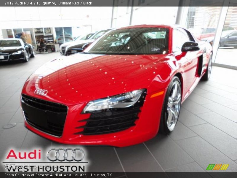 Brilliant Red / Black 2012 Audi R8 4.2 FSI quattro