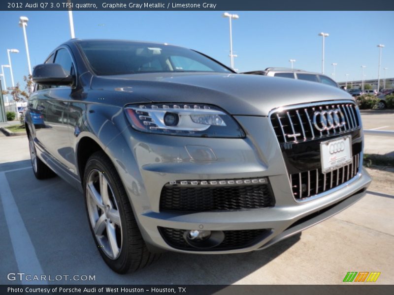 Graphite Gray Metallic / Limestone Gray 2012 Audi Q7 3.0 TFSI quattro