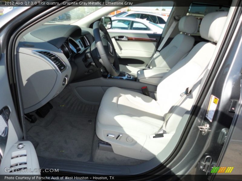  2012 Q7 3.0 TFSI quattro Limestone Gray Interior