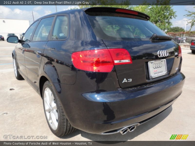 Deep Sea Blue Pearl Effect / Light Gray 2012 Audi A3 2.0T
