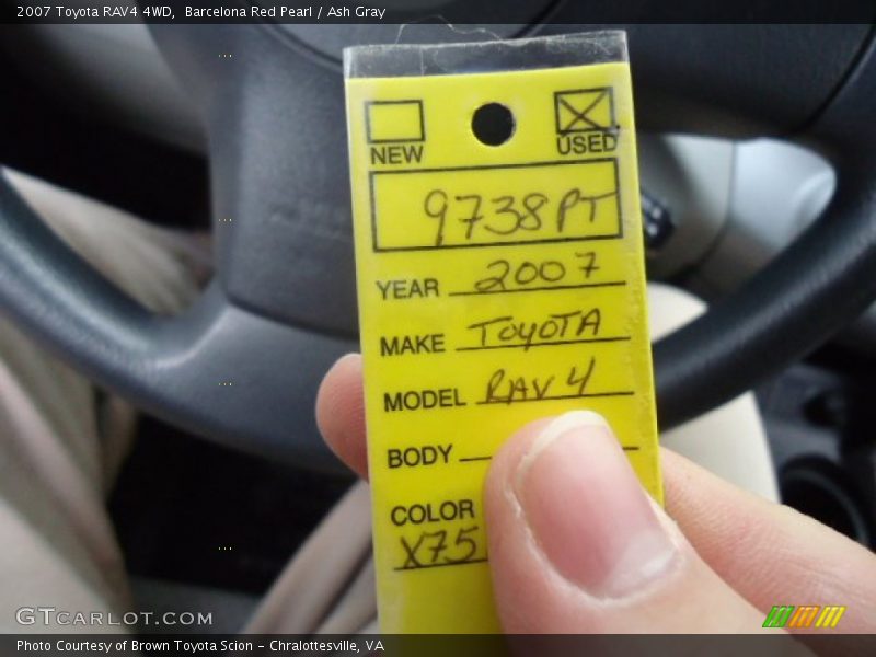 Barcelona Red Pearl / Ash Gray 2007 Toyota RAV4 4WD
