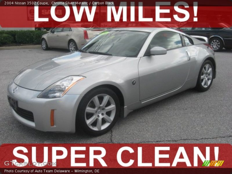 Chrome Silver Metallic / Carbon Black 2004 Nissan 350Z Coupe