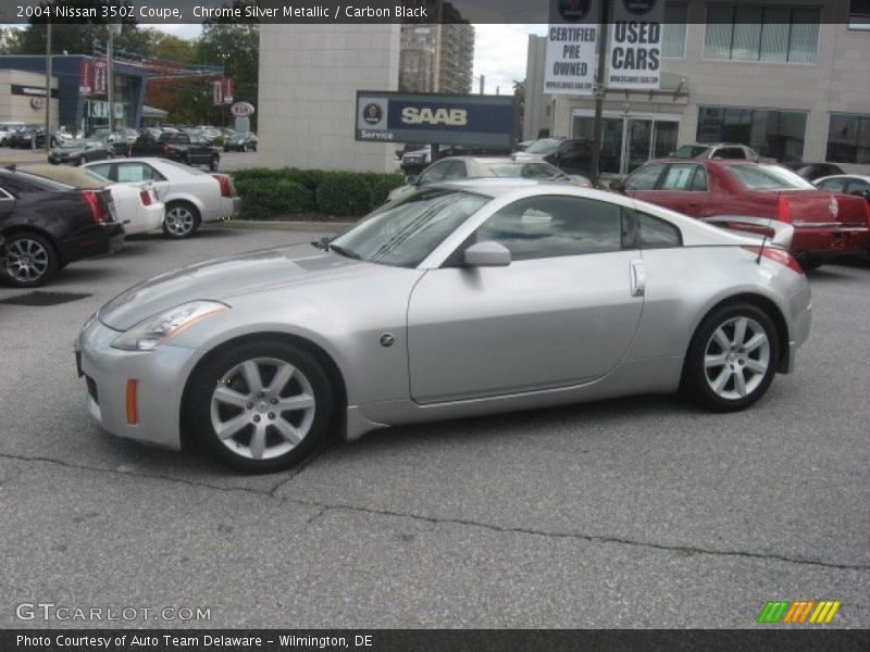 Chrome Silver Metallic / Carbon Black 2004 Nissan 350Z Coupe