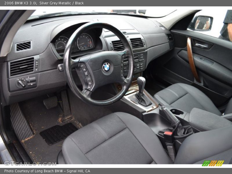Silver Grey Metallic / Black 2006 BMW X3 3.0i