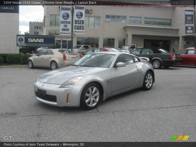 Chrome Silver Metallic / Carbon Black 2004 Nissan 350Z Coupe
