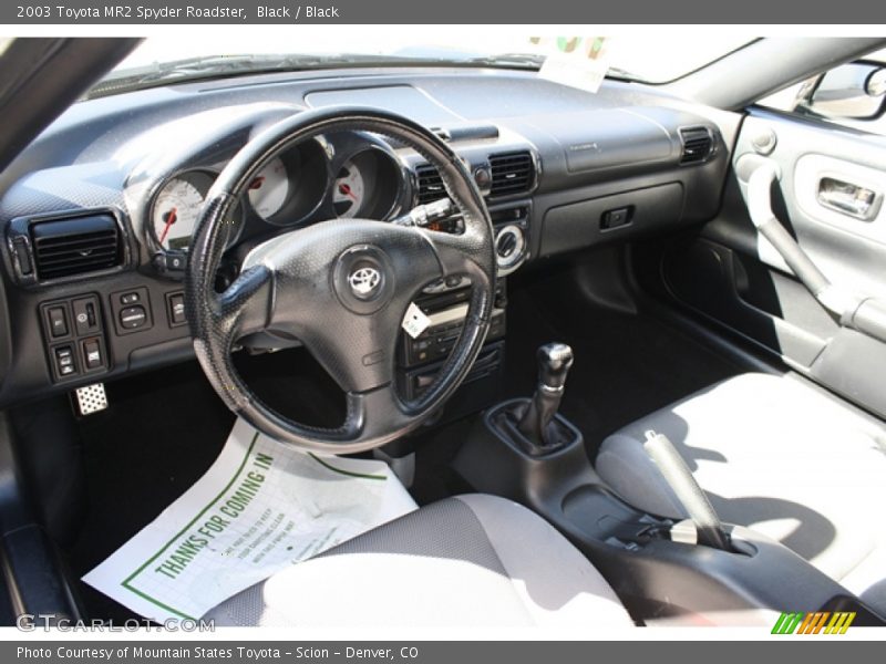 Black / Black 2003 Toyota MR2 Spyder Roadster
