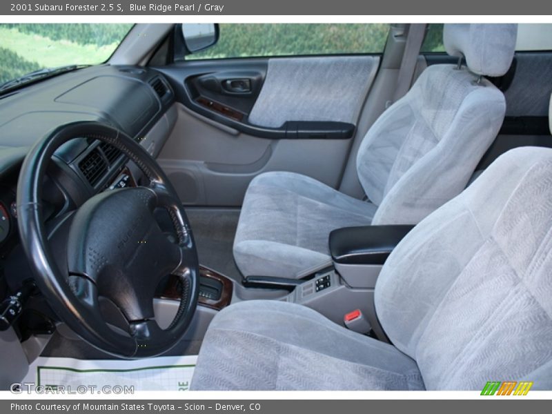 Blue Ridge Pearl / Gray 2001 Subaru Forester 2.5 S
