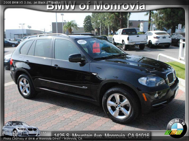 Jet Black / Tobacco 2008 BMW X5 3.0si