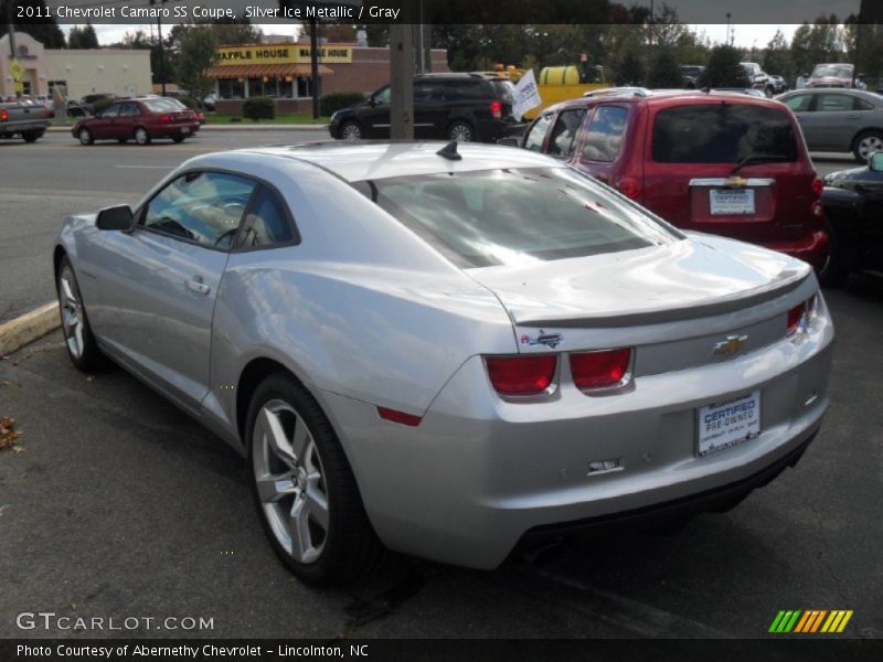 Silver Ice Metallic / Gray 2011 Chevrolet Camaro SS Coupe