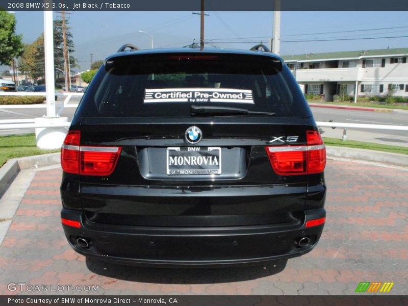 Jet Black / Tobacco 2008 BMW X5 3.0si