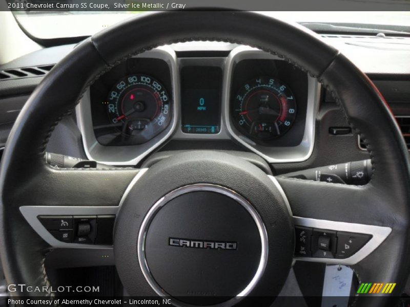 Silver Ice Metallic / Gray 2011 Chevrolet Camaro SS Coupe
