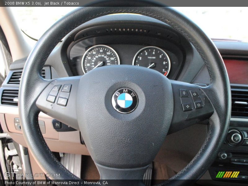 Jet Black / Tobacco 2008 BMW X5 3.0si