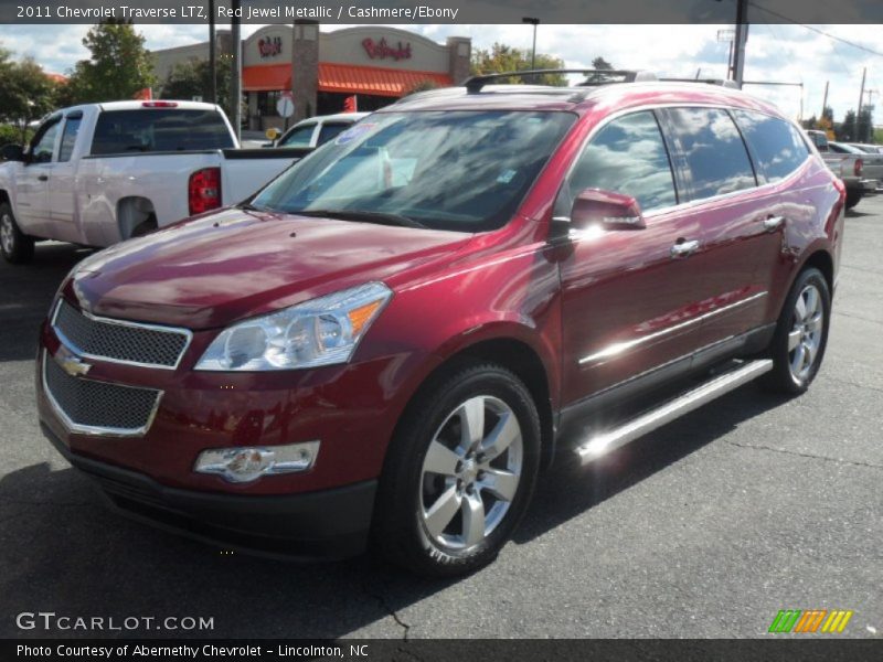 Red Jewel Metallic / Cashmere/Ebony 2011 Chevrolet Traverse LTZ