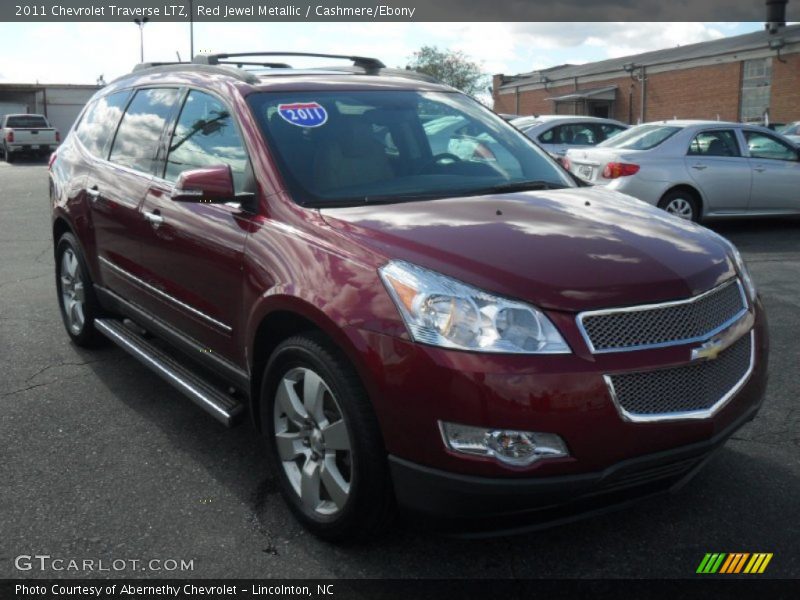 Red Jewel Metallic / Cashmere/Ebony 2011 Chevrolet Traverse LTZ
