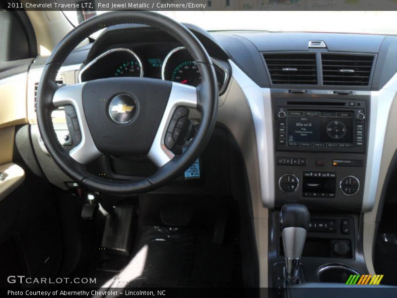 Red Jewel Metallic / Cashmere/Ebony 2011 Chevrolet Traverse LTZ