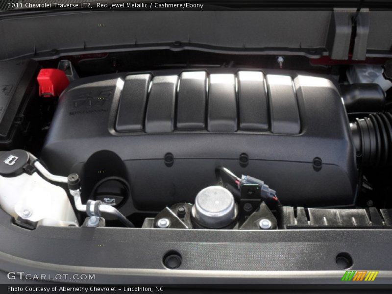 Red Jewel Metallic / Cashmere/Ebony 2011 Chevrolet Traverse LTZ