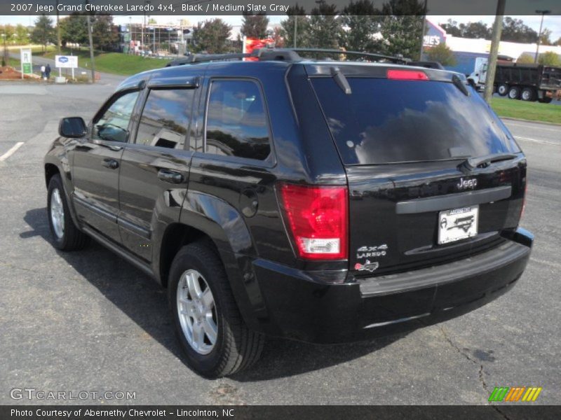 Black / Medium Slate Gray 2007 Jeep Grand Cherokee Laredo 4x4