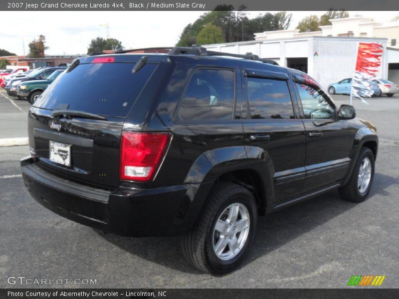 Black / Medium Slate Gray 2007 Jeep Grand Cherokee Laredo 4x4