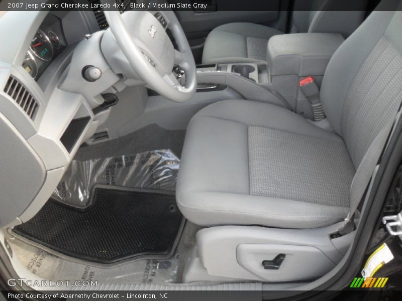 Black / Medium Slate Gray 2007 Jeep Grand Cherokee Laredo 4x4